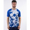 SHIRT ART INTERLOCK M/C dres azúrová modrá-biela 4XS