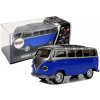 Lean Toys Autobus na naťahovanie so svetlom a zvukom modrý
