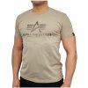 Alpha Industries Basic T Carbon tričko pánske vintage sand hnedé pieskové