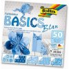 Folia Origami papier Basics Modrý, 50 ks 15 x 15 cm