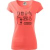 Climbing Wall Gear - Dámske tričko Pure - XL ( Korálová )