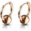 Steel Edge Kruhové náušnice z chirurgickej ocele 3542 Farba: Rose gold