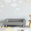 vidaXL Detská pohovka bledosivá 70x45x26,5 zamat 3196330