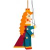 Drevoplošná bábka Princezná, 15 cm