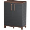 ARTPLAST Plastová skriňa LINEA PORTOFINO 68 x 90 x 37 cm antracit