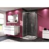 Hüppe Urban Sprchový kút štvrťkruhový 80 x 80 cm, chróm 140603.069.322