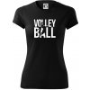Volleyball nápis - Dámske Fantasy športové (dresovina) - S ( Čierna )