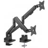 Brateck LDT62-C024 / Držiak monitora / dve ramená / nosnosť 2x 9 kg / VESA 75 amp; 100 (BRLDT62C024)