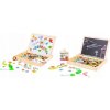 Eco Toys Drevená Multifunkčná Magnetická Tabuľa