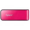 Apacer USB flash disk, USB 2.0, 64GB, AH334, ružový, AP64GAH334P-1, USB A, s výsuvným konektorom