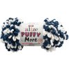 Alize Puffy More Tmavo modrá-biela 6557