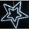 Vianočné LED osvetlenie hviezda 55 cm - dekorácia na okno, dvere, výklad bílá studená