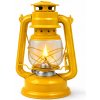 Kovová červená lampa na petrolej - Retro dekoratívny lampáš 24 cm Veľkosť: 28 cm