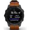 Hodinky Garmin Epix Sapphire, Black, Carbon Gray DLC Titanium, Leather Band (010-02582-30)
