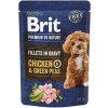 Brit Premium Dog Fillets Gravy Chicken&Green Peas 85g