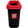 PLAFOR - Kôš odpadkový 45 l na recykláciu , červený