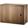 String Komoda String Cabinet with swing door, walnut