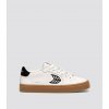 SALVAS Leather Gum Warm White Black Logo