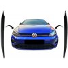 KITT Headlights Eyebrows suitable for VW Golf VII 7 5G (2013-2017) Piano Black