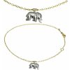 GOLDIE Zlatý náramok na nohu Lucky Elephant LBR016.TRB
