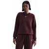 Dámske mikiny Nike Sportwear Phoenix Fleece - burgundy crush/sail - Červený (L)