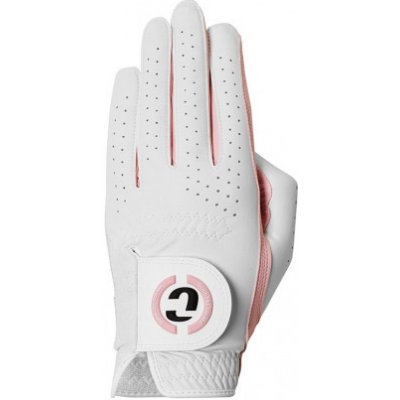 Duca Del Cosma Design Hybrid Pro Yasmine Womens Golf Glove Ľavá Biela/Ružová L