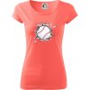 Baseball lopta v triku - Dámske tričko Pure - XL ( Korálová )