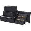 Sada cestovných organizérov do kufru, 6 ks Farba: Čierna