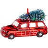 LAALU – Ozdoba autíčko so stromčekom 11 cm