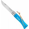 OPINEL 002206 VRI N°07 Trekking Cyan Blue vreckový nôž 8 cm, modrá, bukové drevo
