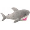 Lean Toys Plyšová hračka žralok 50 cm - sivý