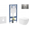 Geberit Duofix - Set predstenovej inštalácie, klozetu Oudee Vortex a dosky softclose, tlačidlo Sigma20, nerezová SANI11CA6107B