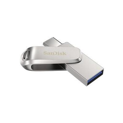 USB flashdisk SanDisk Ultra Dual Luxe 512GB USB/USB-C (SDDDC4-512G-G46) strieborný