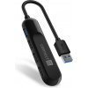 Connect IT USB-A húb USB 3.0, externý, čierny CHU-4000-BK