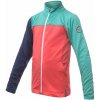 Detská mikina celozips SENSOR COOLMAX THERMO korál/sea green/deep blue 110