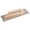 Hladítko Strend Pro Premium, HardWood, drevená rúčka, 480x130 mm, e10 mm, 0,7 mm, rovné, nerez