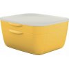 Zásuvkový box, plastový, 2 zásuvky, LEITZ Cosy, teplá žltá
