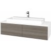 Dreja Kúpeľňová skrinka MODULE SZZ12 120 umývadlo Glance - N01 Biela lesk / D24 Ohio