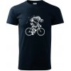 Gravel Bike - kostra - Klasické pánske tričko vyššej gramáže - L ( Tmavomodrá (veľmi tmavá - skoro čierna) )