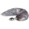 Easytoys Fox Tail Plug 152SIL - Líščí chvostík Strieborná