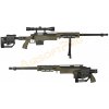 Well Airsoft sniper MB4411D + puškohľad a dvojnožka - olivová