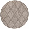 Okrúhly terasový koberec SANTORINI - 457 hnedý Priemer koberca: 160cm
