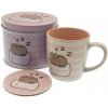 CurePink Dárkový set v plechové krabičce Pusheen Marshmallow hrnku GP85551 370 ml