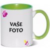 HRNČEK S FOTKOU FAREBNÝ RÁMIK CUMLÍK RUŽOVÝ 350 ML FOTOpošta Farba: ZELENÝ
