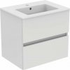 Ideal Standard Eurovit Skrinka s umývadlom, 55x60x44 cm, 2 zásuvky, lesklá biela R0572WG