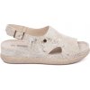 GOODIN Flat sandals with taupe buckle krémová 39 GOODIN 0000296778652