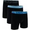 Pánske boxerky Under Armour Perf Cotton 6in 3Pack Black XL