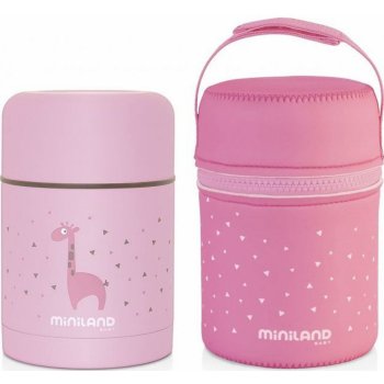 MINILAND TERMOSKA SILKY NA JEDLO 0,6 l pink