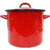 Perfect Home Smaltovaný hrniec s pokrievkou 24 cm 6 L RED