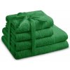 Zelené froté bavlnené uteráky a osušky v súprave 4 ks Amari – Restilo